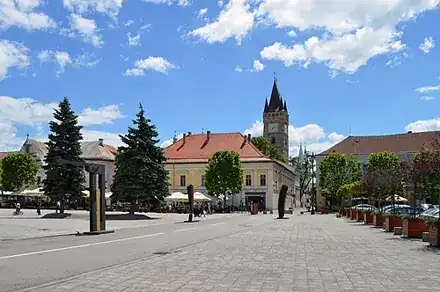 Piața Libertății și Turnul Ștefan din Baia Mare